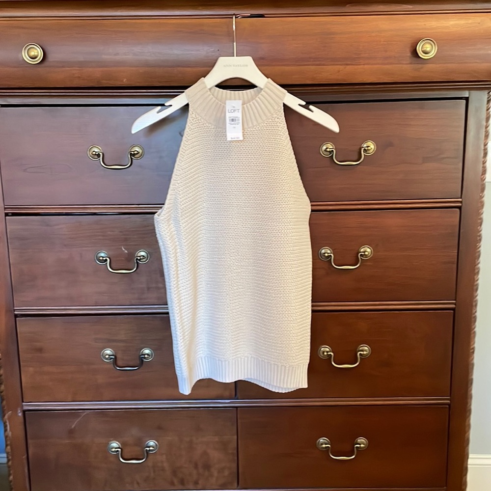 NWT. Ann Taylor LOFT. Sleeveless Halter Sweater. Multiple Colors. Mockneck